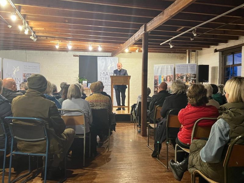 Alistair Moffat on stage 